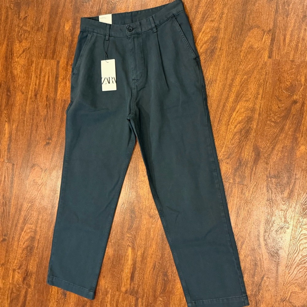 Zara Men's gray chino pants new with tags 31 waist - Picture 3 of 11